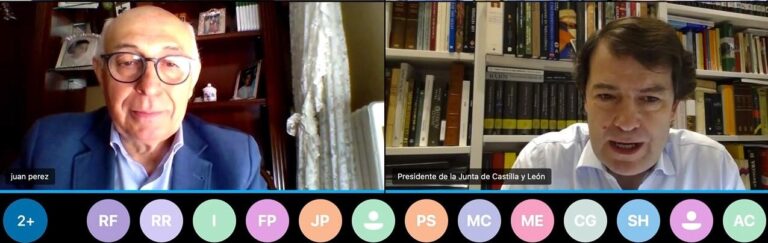 CERMI Castilla y León traslada al presidente de la Junta de Castilla y León mediante multiconferencia las necesidades de las personas con discapacidad