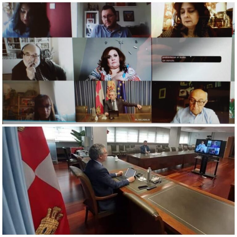 CERMI Castilla y León traslada al delegado del gobierno en Castilla y León mediante multiconferencia las necesidades de las personas con discapacidad.