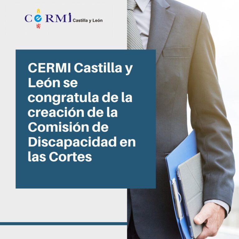 CERMI Castilla y León se congratula de la creación de la Comisión de Discapacidad en las Cortes de Castilla y León
