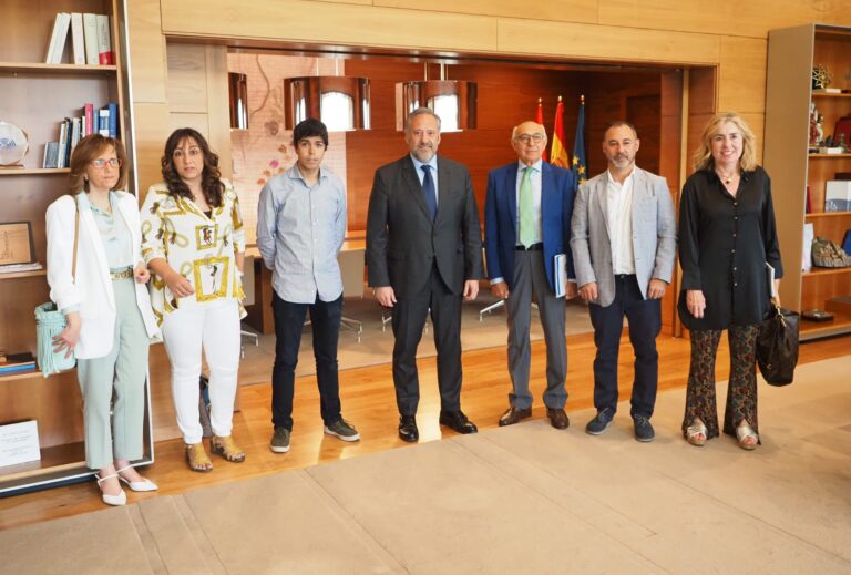 CERMI CyL y el resto de entidades de la Plataforma del Tercer Sector se reúnen con el presidente de las Cortes, Carlos Pollán